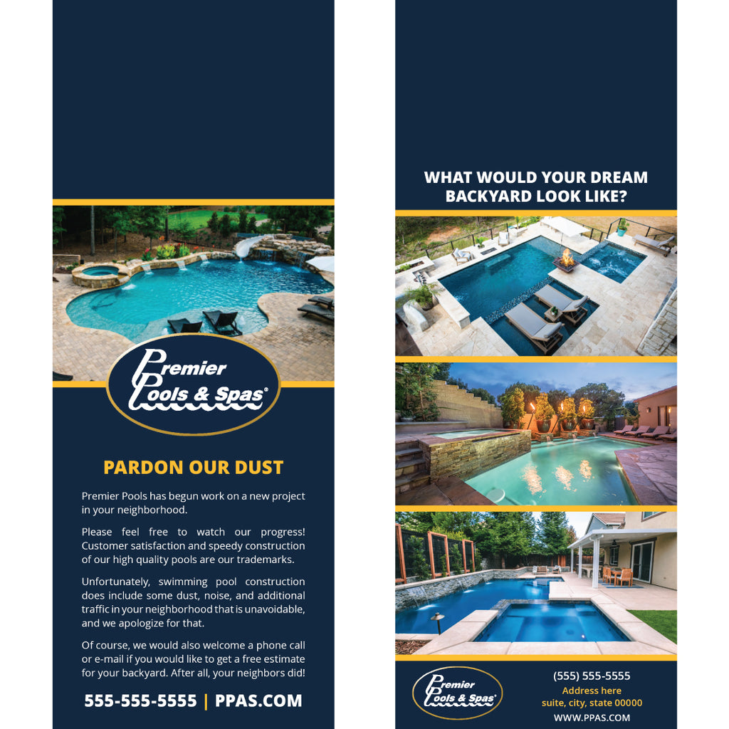 Premier│Build Door Hangers (Pardon Our Dust) Premier Store