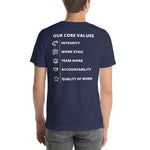 Premier│Build - Unisex Core Values T-shirt (Navy)